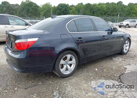 2007 BMW 530I из США, поврежденный, VIN WBANE73537CM50271